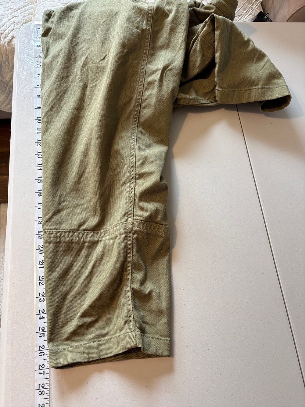 Quince Barrel Jeans Size 8 Organic Cotton Stretch Twill Utility Quiet Luxury - Picture 11 of 11